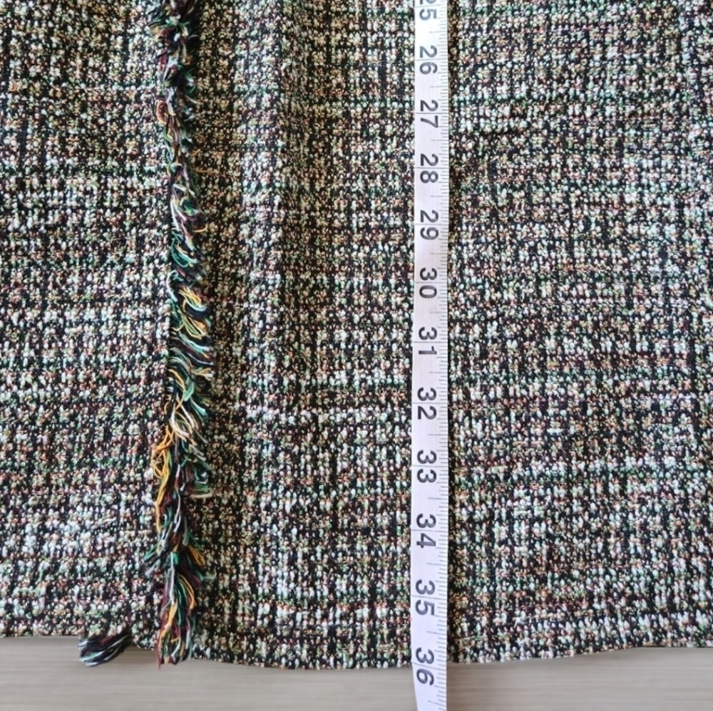 Complete Zara Outfit Oversized Shirt Dress M And Tweed Cardigan Size Large - Picture 5 of 9